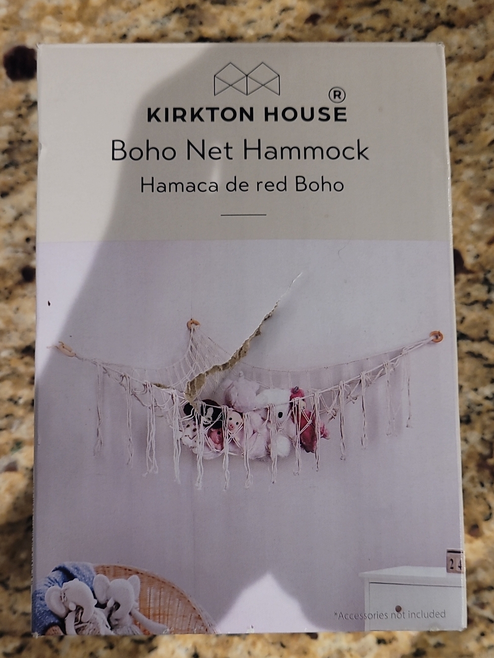 Kirkton House Boho Net Hammock - White